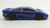 2007 Hot Wheels Exotics Jaguar XJ220 Metallic Dark Blue Die Cast Toy Car Vehicle