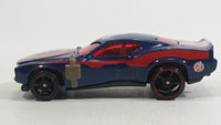 2016 Hot Wheels Marvel Character Cars Captain America Dark Blue Die Cast Toy Car Vehicle