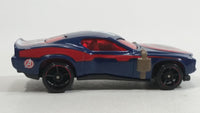 2016 Hot Wheels Marvel Character Cars Captain America Dark Blue Die Cast Toy Car Vehicle