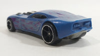 2014 Hot Wheels Stunt 'N Dunk Color Changers Nitro Door Slammer Aston Martin Blue and Purple Die Cast Toy Race Car Vehicle