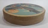 Clarence A. Wells Port Simpson, B.C. Aboriginal Art Eagle and Salmon Deer Hide Rimmed Drum Print