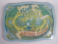 Vintage Douwe Egbert's Dutch Fijne Aroma Koffie Light Blue Metal Coffee Beverage Tray