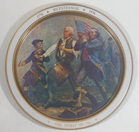 Vintage 1970s United States of America Bicentennial 1776 - 1976 "The Spirit of '76" 11 3/4" Diameter Metal Serving Tray