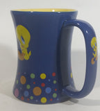 Tindex Warner Bros Looney Tunes Tweety Bird Cartoon Character 4 1/2" Tall Blue and Yellow Ceramic Coffee Mug Collectible