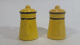 Vintage RCMP Royal Canadian Mounted Police Hand Painted Ceramic Kettle Shaped Salt and Pepper Shakers Princeton, B.C. Travel Collectible