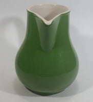 John Deere 6 3/4" Tall Green Stoneware Water Pitcher Farming Collectible