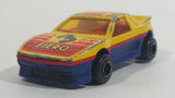 Vintage Majorette Pontiac Fiero #3 Yellow No. 206 Die Cast Toy Car Vehicle 1/55 Scale Made in France