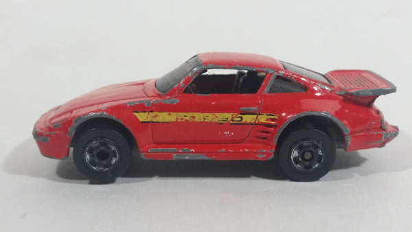 1991 Hot Wheels Porsche 930 Red Die Cast Toy Sports Car Vehicle