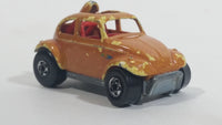 1988 Hot Wheels Color Racers Baja Bug Volkswagen VW Beetle Metallic Orange Brown To Yellow Die Cast Toy Car Vehicle