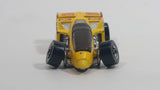 1988 Hot Wheels Speed Fleet Shadow Jet F-3 Inter Cooled Yellow Die Cast Toy Race Car Vehicle