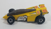 1988 Hot Wheels Speed Fleet Shadow Jet F-3 Inter Cooled Yellow Die Cast Toy Race Car Vehicle