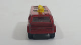 Vintage 1980s Corgi Juniors Chubb Fire Truck Airport Rescue 8 Red Die Cast Toy Car Firefighting Vehicle