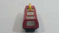 Vintage 1980s Corgi Juniors Chubb Fire Truck Airport Rescue 8 Red Die Cast Toy Car Firefighting Vehicle