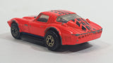 1994 Matchbox Corvette Grand Sport Neon Orange Black Tire Tracks Die Cast Toy Car Vehicle