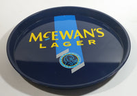 McEwan's Lager Beer Dark Blue and Light Blue Round Circular Metal Beverage Serving Tray