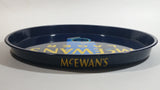 McEwan's Lager Beer Dark Blue and Light Blue Round Circular Metal Beverage Serving Tray