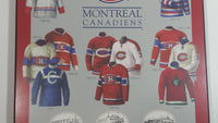 NHL Ice Hockey Team Montreal Canadiens Jersey History Hardboard Wall Plaque Hanging Sports Collectible 8" x 10"