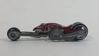 2006 Hot Wheels First Editions Hammer Sled Motorcycle Dark Red Die Cast Toy Motorbike Vehicle