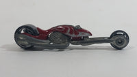 2006 Hot Wheels First Editions Hammer Sled Motorcycle Dark Red Die Cast Toy Motorbike Vehicle