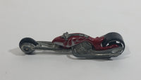 2006 Hot Wheels First Editions Hammer Sled Motorcycle Dark Red Die Cast Toy Motorbike Vehicle