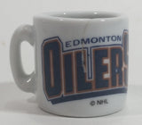 NHL Ice Hockey Edmonton Oilers Team Mini Miniature Ceramic Mug - Manufacturing Flaw