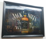 Jack Daniel's Old No. 7 Brand Tennessee Whiskey Woman in Bikini Billiards Pool Marijuana Weed 3D Hologram 12 1/2" x 16" Framed Sign