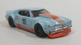 2013 Hot Wheels HW Workshop Performance 1970 Chevrolet Chevelle SS Aquamarine Light Blue #15 Gulf Die Cast Toy Muscle Car Vehicle