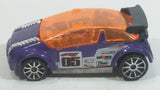 2006 Hot Wheels Drag Race Duel Super Gnat 05 Metallic Purple with Orange Tint Die Cast Toy Car Vehicle