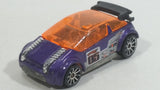 2006 Hot Wheels Drag Race Duel Super Gnat 05 Metallic Purple with Orange Tint Die Cast Toy Car Vehicle