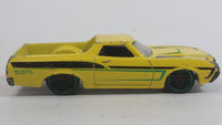 2014 HW Off-Road Hot Trucks Hot Wheels '72 Ford Ranchero Yellow Die Cast Toy Car Vehicle