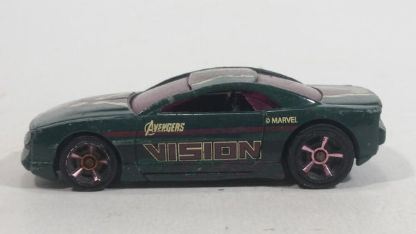 2015 Hot Wheels Marvel Avengers: Age of Ultron Muscle Tone Dark Green Die Cast Toy Car Vehicle