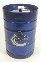 NHL Ice Hockey Vancouver Canucks Dark Blue Metal 5" Tall Coin Bank Sports Collectible