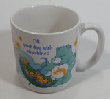 1985 American Greetings Care Bears "Fill your day with starshine!" White Stoneware Coffee Mug Collectible