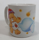 1985 American Greetings Care Bears "Fill your day with starshine!" White Stoneware Coffee Mug Collectible