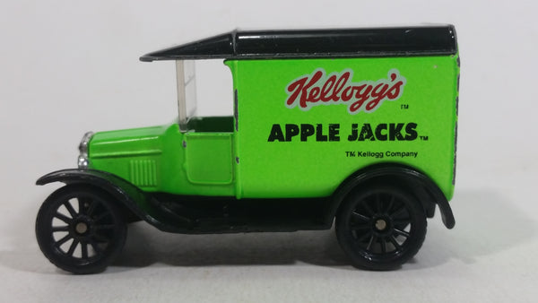 1996 Matchbox 1921 Model T Ford Kellogg's Frosted Apple Jacks Cereal Bright Green Die Cast Toy Classic Antique Car Delivery Vehicle