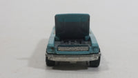 2014 Hot Wheels Mustang 50th '65 Mustang Convertible Light Blue Die Cast Toy Car Vehicle with Opening Hood