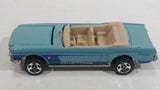 2014 Hot Wheels Mustang 50th '65 Mustang Convertible Light Blue Die Cast Toy Car Vehicle with Opening Hood