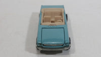 2014 Hot Wheels Mustang 50th '65 Mustang Convertible Light Blue Die Cast Toy Car Vehicle with Opening Hood