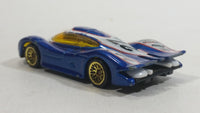 2000 Hot Wheels World Racers 2 Porsche 911 GTI - 98 #27 Metallic Blue and White Die Cast Toy Car Vehicle