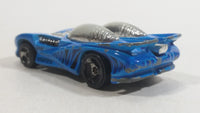 2000 Hot Wheels Super Launcher Splittin' Image II Neon Blue Die Cast Toy Car Vehicle