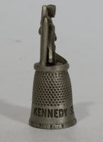 Kennedy Space Center Florida Pewter Metal Thimble With Astronaut and Shuttle