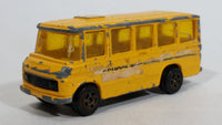 Vintage Corgi Juniors Mercedes-Benz School Bus Yellow Die Cast Toy Car Vehicle