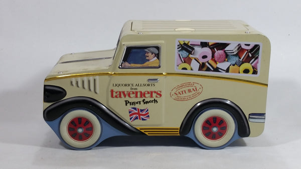 Taveners Proper Sweets Liquorice All Sorts Delivery Truck Shaped Tin Metal Candy Container