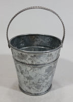 Hosley Cute Little Flower Themed 2 1/2" Tall Galvanized Metal Pail