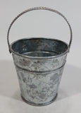 Hosley Cute Little Flower Themed 2 1/2" Tall Galvanized Metal Pail