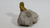 Gibraltar 5 Pence Monkey Macaque Sitting on Rock with Coin Decorative Figure Souvenir Travel Collectibles