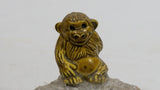 Gibraltar 5 Pence Monkey Macaque Sitting on Rock with Coin Decorative Figure Souvenir Travel Collectibles