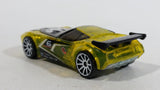 2012 Hot Wheels Track Stars Nerve Hammer #6 Clear Yellow Die Cast Toy Car Vehicle