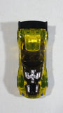 2012 Hot Wheels Track Stars Nerve Hammer #6 Clear Yellow Die Cast Toy Car Vehicle