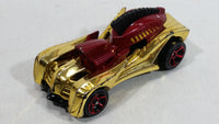 2012 Hot Wheels Troy Solider Gold Chrome Die Cast Toy Car Vehicle